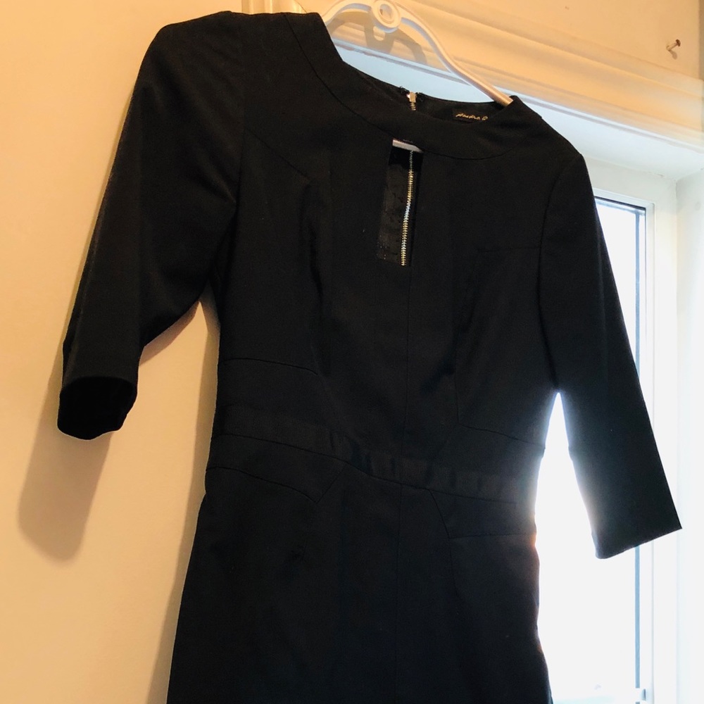 Rarely worn Sandra Angelozzi Black Dress. Size 30